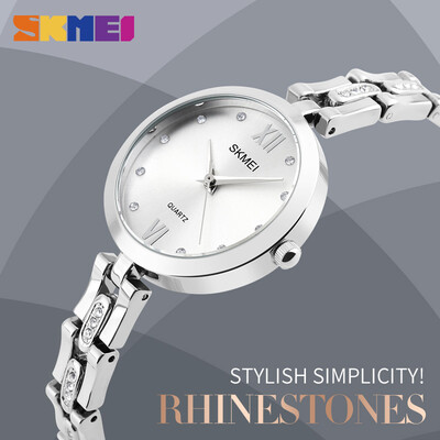 

SKMEI Fashion Quartz Watches Women Luxury Rhinestone 30M Waterproof Watch Dress Wristwatches Relogio Feminino Mujer Relojes 1225
