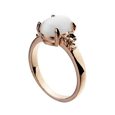 

Yoursfs Womens Ladies Fashion Opal Wedding Rings Gold Plated Jewelry Promise Engagement Band