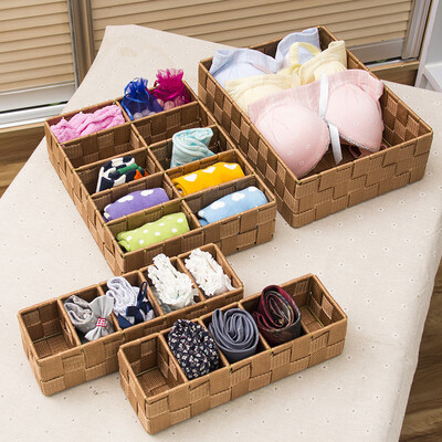 

Ou Run Zhe knitting storage basket mini version cloth storage basket debris box 10cm 5 loaded