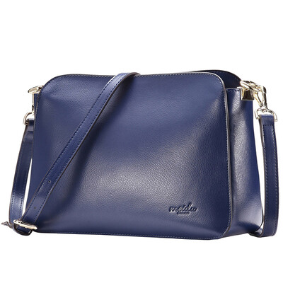 

Each degree MEIDU simple female bag leather shoulder bag wild lady Messenger bag package bag MWB140312 blue