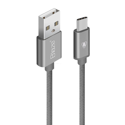 

BIAZE Micro USB charging&data transfer cabletype-c braided wire - gray