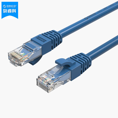 

ORICO PUG-C6 CAT6 Six types of gigabit cable network equipment home improvement cable computer network jumper finished RJ45 copper cable blue 30 meters