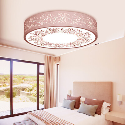 

Jingdong Supermarket] NVC lighting (NVC) ceiling lamp living room lights bedroom lights led lighting fashion warm iron lamp round monochrome white light (18W