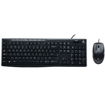 

Беспроводная мышь и клавиатура Logitech MK200