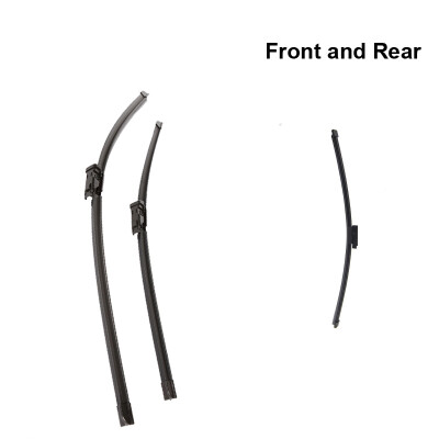 

Front & Rear Wiper Blades for Audi Q5 24+20 Fit Push Button Arms 2008 2009 2010 2011 2012 2013 2014 2015 2016