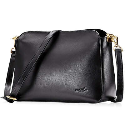 

Each degree MEIDU simple female bag leather shoulder bag wild lady Messenger bag package bag MWB140312 black