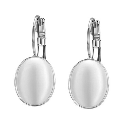 

Yoursfs 18K White Gold Plated Shell Shaped Drop Earrings with Leverback Dangling Stone Wedding Earring for Women Fashion Jewelry