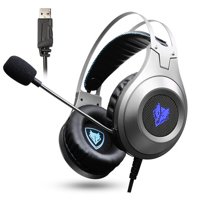 

Wolf Bauwens (NUBWO) N2 гарнитура компьютерной музыки игровой гарнитуры USB K песня бас с микрофоном серебро