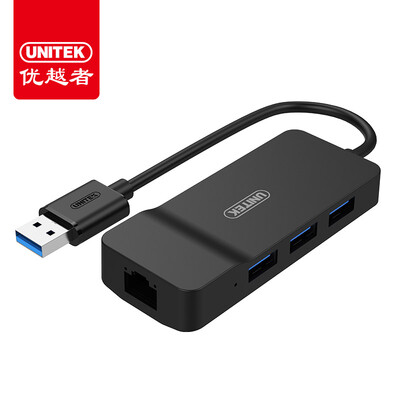 

Улучшенный человек (UNITEK) USB3.0 разветвитель USB проводной сетевой карты Gigabit сетевой коммутатор кабель RJ45 разъем концентратор Apple Mac ноутбук Y-3149BK