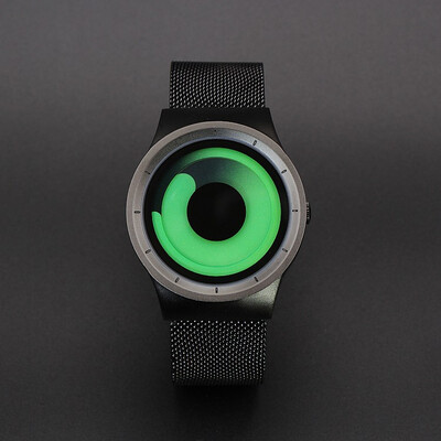 

New Fashion Creative High Range individuation Swirl Mens&Womens Watch Relaxation Genuine Leather Strap Waterproof