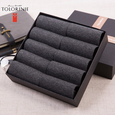 

[Jingdong supermarket] TOLORINIE casual men's socks combed cotton business socks summer cotton socks breathable thin section of the state socks [10 double] K7495D0811 deep linen