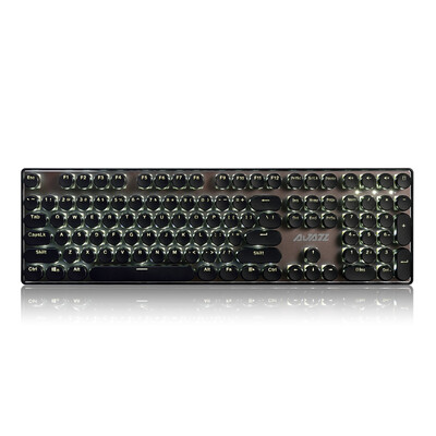 

Black Jazz (AJAZZ) Punk Alloy Mechanical Keyboard Coffee Brown Green Axis White