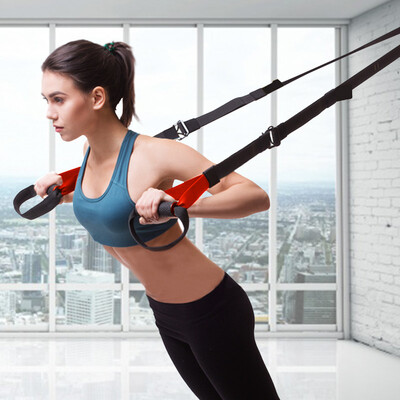 

Xiangwei TRX hanging training with men&women fitness rally with body strength training resistance rope home version