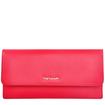 

Ji Longxue guy laroche ladies wallet fashion long wallet wallet candy color leather handbags multi-card wallet GS4690031-04 red