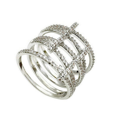 

Yoursfs@ Gold Plating Elegant Geometrical Shape White Gold Plated Ring