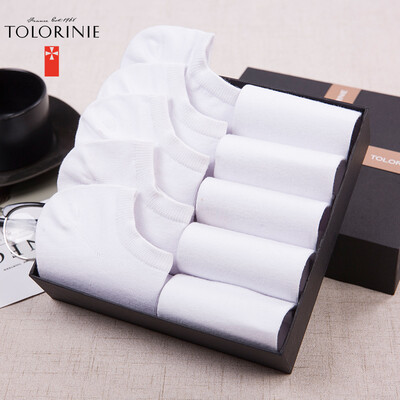 

Jingdong supermarket] TOLORINIE casual men's socks combed cotton business socks summer breathable thin boat socks low to help socks [10 double] K7496D0811 deep linen