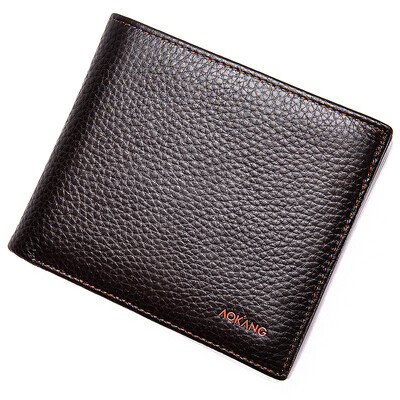 

Aokang Men&39s Wallets Head Cowhide Dolls Men&39s Multi-Card Men&39s Men&39s Short Straps 8731705033 Brown