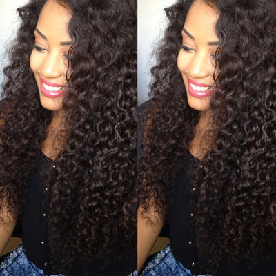 

Raw Indian Kinky Curly Hair 4 Bundles Kinky Curly Virgin Hair Bundles #1B Indian Virgin Curly Hair Extensions Cheap Hair