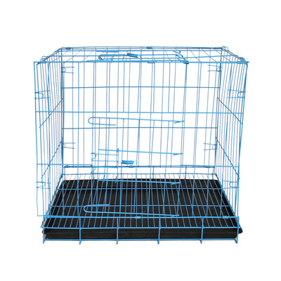 

Otto Cats Cage Cage Teddy Bears Small Dogs Bold Wire Folding Pet Cage Blue