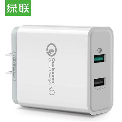 

Зеленый United QC3.0 + 2.4A зарядное устройство быстро двухпортовый многоходовой P9 FCP Huawei Эндрюс USB зарядка адаптер питания телефона Подголовники 2a / 30563 музыку в виде белого проса 5/6