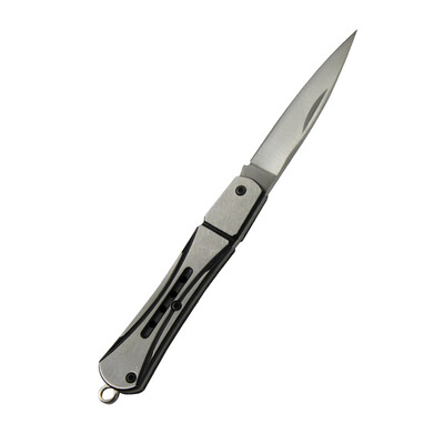 

Pioneer with mini self-defense folding knife portable knife knife stainless steel camping outdoor survival folding knife fruit knife hole folding medium