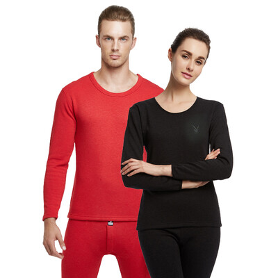 

Playboy ladies thermal underwear thickening plus velvet warm suit female autumn clothes long pants black M