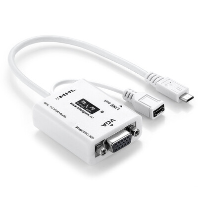 

(Shengwei) DPC-920 MHL для адаптера VGA-адаптера для Samsung Note2 / i9500 / просо 2S / MX2 со звуковым источником питания
