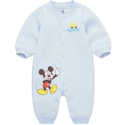 

бывшие Disney Disney Baby Baby детская одежда с длинными рукавами открытия трико Romper промежность и закрытия DA642GA18N0180 светло-голубой