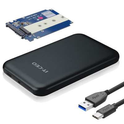 

IT-CEO Type-C / USB3.1 Мобильный жесткий диск 2,5 "SATA / M.2 NGFF (2242/2260/2280) Твердотельный накопитель SSD Внешний корпус Черный IT-700N