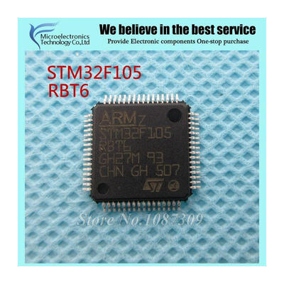 

10PCS free shipping STM32F105RBT6 STM32F105 RBT6 QFP64 ARM Microcontrollers - MCU 32BIT Cortex 6425 CVITY LINE M3