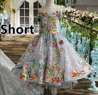 

Gorgeous Real Sample Luxury Evening Dress Long Arabic Dubai Abaya Embroidery Celebrity Inspired Short Mother Daughter Gown Saree