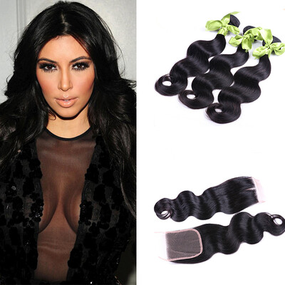 

Brazilian Body Wave With Closure Bundles Brazilian Virgin Hair Body Wave With Closure 7a Grade Unprocessed Human Hair Bundles