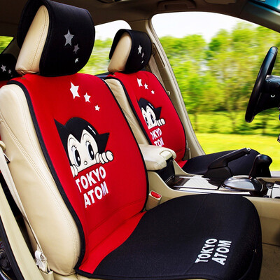 

Astro Boy Four Seasons General Motors Cushion Cushion Car Mat Five Universal SJD-04R Cartoon Red Black