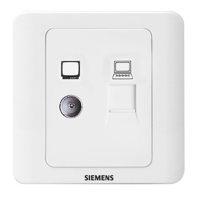 

Siemens (SIEMENS) 5TG01261CC1 широкополосный переключатель гнездо видения TV розетка филиал (Джеймс Уайт)
