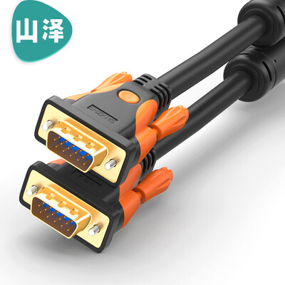 

Shanze SAMZHE HD dual magnetic ring VGA cable 3 9 core needle needle engineering gold-plated version of the computer projector display video line data signal line 5 meters VM-9050