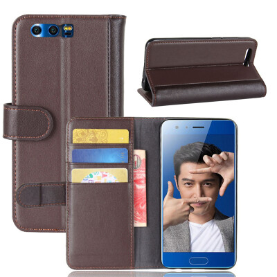 

GANGXUN Huawei Honor 9 Case Genuine Leather Magnetic Flip Cover Kickstand Card Slot Wallet Coque for Huawei Honor 9