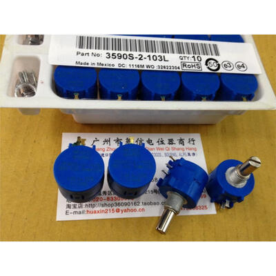 

Multi-turn wirewound potentiometers 3590S-2-103L 100R Europe to 100K 1K 2K 5K10K