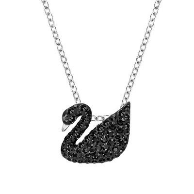 

SWAROVSKI Swarovski Iconic Лебедь Черный лебедь Черный г-жа ключицы цепи ожерелье небольшой код 5347330