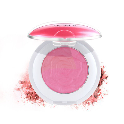

Qiao Si Shang Hui (Qdsuh) embossed art petal baking powder blush 1 # pink 4.5g (rouge natural red hair paste lasting
