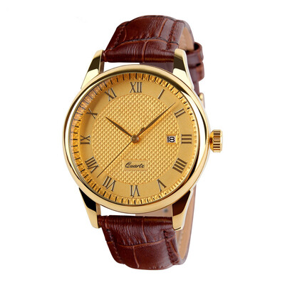 

Men's Lady Classic Business Leather Belt Quartz Watch as gift for men