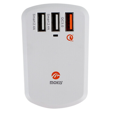 

Moqi Si (Mokis) высоких частот QC3.0 быстрая вспышка rechargeyour головка зарядное устройство / USB зарядное устройство 3 / Apple адаптер питания Эндрюс телефон белый планшет