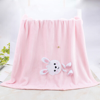 

US Fisher Children's Blanket Super Meng Meng Flannel Blanket Rabbit 80 * 100CM