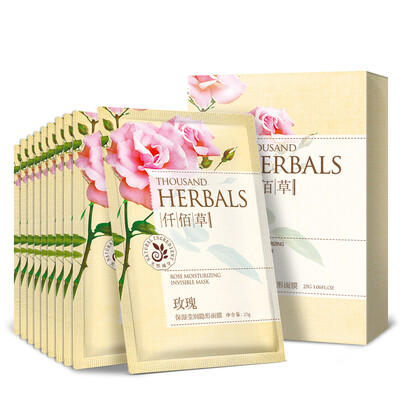 

Киан Бай травы (ТЫС HERBALS) Роза Увлажняющая маска невидима блестящая коробка 1 * 5