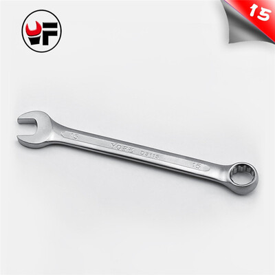 

YOFE 15mm Combination box open end Concave rib tool wrench high quality car tools gear a set of keys wrench tools YF010