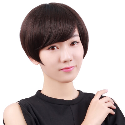 

Brazilian Wigs Human Hair Half Hand Tied Bob Short Straight Monoflament Wigs For Women D2