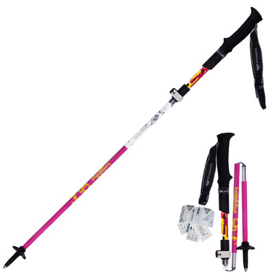 

Trail Blazers PIONEER Mountaineer Outdoors Walking Walker Crutches Ultra Light Carbon Fiber Ultra Short Folding Stick New World 7 Series
