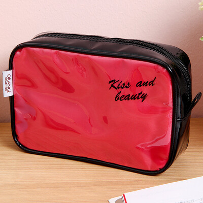 

ORZ PVC Cosmetic Organizer Makeup Bag Waterproof Storage Box Pouch Fashional Travel Toiletry Bag Lipstick Cosmetics Organizer