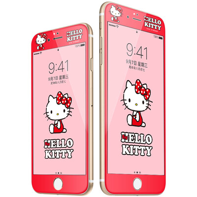 

Отлично плюс подлинной HelloKitty Apple / 6 стал фильмом полного мультфильма покрытия мобильного телефона защитной пленка 3D цветной пленка iPhone6s сидя мягкую границу сломанной Katie