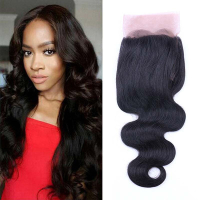 

Peruvian Body Wave Lace Closure Three Part 4x4 Natural Color 8"-20" Remy Hair Closure