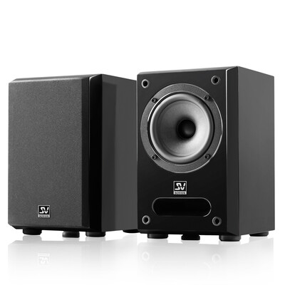 

索威(SV) S840PRO 2.0声道 迷你音响 无源音响 发烧HIFI 监听书架箱(黑色)